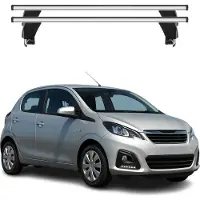 Menabo Dachträger Grundtäger für Peugeot 108 2014-2025 ABE Aluminium Silber 2tlg