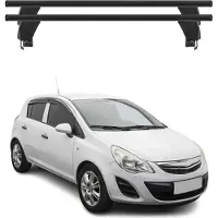 Menabo Dachträger Grundtäger für Opel Corsa D 2010-2014 FL 3tür 50kg Alu Schwarz