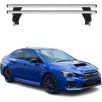 Omac Menabo Dachträger Grundtäger für Subaru WRX STI mk4 2017-2018 FL 50kg Alu Silber