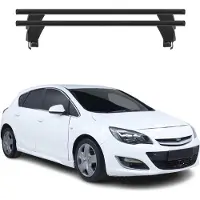 Menabo Dachträger Grundtäger für Opel Astra J 2010-2016 ABE Aluminium Schwarz 2x
