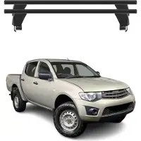 Menabo Dachträger Grundtäger für Mitsubishi L200 2006-2015 ABE Alu Schwarz 2x