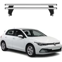 Menabo Dachträger Grundtäger für VW Golf 2019-2025 50kg Aluminium Silber 2 tlg