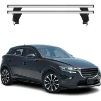 Omac Menabo Dachträger Grundtäger für Mazda CX-3 2015-2025 50kg Alu Silber 2 tlg