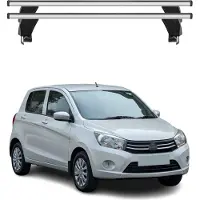 Menabo Dachträger Grundtäger für Suzuki Celerio 2014-2021 50kg Alu Silber 2 tlg