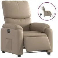 Syfax Relaxsessel Elektrisch Cappuccino-Braun Kunstleder