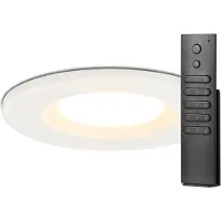 HOFTRONIC™ LED Einbaustrahler 6W 650lm 2700K Weiß IP65 Dimmbar Fernbedienung