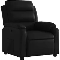 Syfax Relaxsessel Schwarz Kunstleder