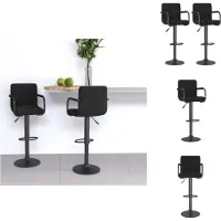 vidaXL Barhocker 2 Stk. Schwarz Samt - Barhocker