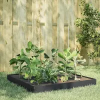 vidaXL "2026 Promotion" Hochbeet - Pflanzkasten - Anthrazit 100x100x18,5 cm - Stahl - Beete CC30861
