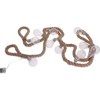 Spetebo Glühbirnen Lichterkette warm weiß - 300 cm / 30 LED - Deko Party Beleuchtung Batterie betrieben