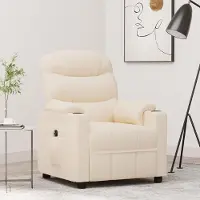 Prolenta Maison Exclusive - Relaxsessel Elektrisch Creme Stoff