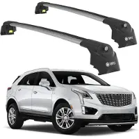 TURTLE DACHTRÄGER AIR-2 , Silber CADILLAC XT5 ALL 2016 - 2024 (SUV)