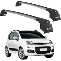 TURTLE DACHTRÄGER AIR-2 , Silber FIAT PANDA 319 2012 - 2024 (Kleinwagen)