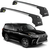 TURTLE DACHTRÄGER AIR-2 , Silber LEXUS LX J200 2016 - 2024 (SUV)