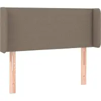 Syfax Kopfteil mit Ohren Taupe 83x16x78/88 cm Stoff