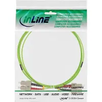 InLine LWL Duplex Kabel, SC/SC, 50/125µm, OM5, 7,5m, 7,5 m, OM5, 2x SC, 2x SC