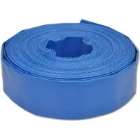 Syfax dkd-home-decor Flachschlauch 25 m Blau PVC glatte Auskleidung 3 bar Arbeitsdruck