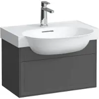 Laufen The New Classic Wastafelonderkast 57,5x31,5x67,7 cm 1 la Traffic Grey