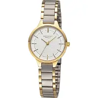 Regent Damen Uhr Metallarmband Metall Armbanduhr Analog gold silber URF1503