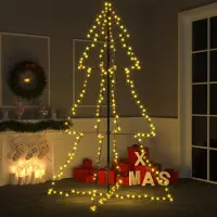 Prolenta Maison Exclusive - Weihnachtsbaum in Kegelform 240 LEDs Indoor Outdoor 118x180 cm