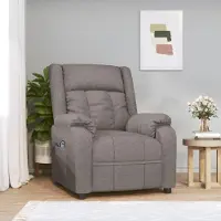 Prolenta Maison Exclusive - Relaxsessel Elektrisch Taupe Stoff