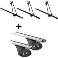 VDP 3x Fahrradträger ORION + Dachträger kompatibel mit für Toyota Rav4 III 5 Türer 2006-2013