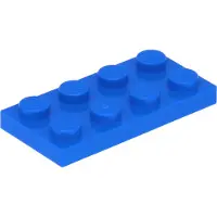 LEGO 100 Stück 3020 Platten Plates 2x4 Part Basic 100 Blau
