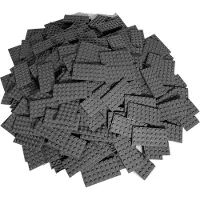 LEGO 4x8 Platten Bauplatten Dunkelgrau Beidseitig bebaubar - 3035 NEU! Menge 10x