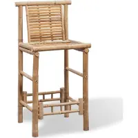 vidaXL Hochwertigen Möbel Barhocker - Braun Barhocker 2er-set Bambus NEU5916308