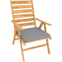 Pokar Bankauflage Bankkissen mit Abnehmbarem Bezug , Farbe:Grau, Größe:40x40