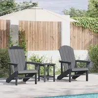 vidaXL Möbel Garten Lounge Möbel 2 pcs Hellgrau 74 x 82 x 90cm Polyethylen - Gartenstühle 3335829