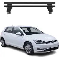 Menabo Dachträger Grundtäger für VW Golf 2012-2019 50kg Aluminium Schwarz 2 tlg