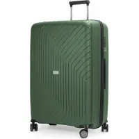 Hauptstadtkoffer - TXL - Großer leichter Hartschalen-Koffer 120 L Rollkoffer 76cm Reisekoffer 4 Rollen Aufgabegepäck 20-23 kg, TSA,Dunkelgrün
