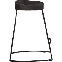 vidaXL "Winterschlussverkauf "Barhocker 2er Set - CLORIS - Barstuhl - Optimal Komfort, Schwarz 46x38x52 cm Mango Massivholz - 46 x 38 x 52 cm - DEMöbel2021126