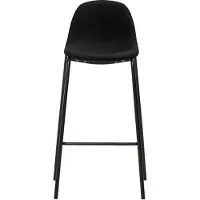 vidaXL "2026 Aktion"Barhocker 2er Set - CLORIS - Barstuhl - Optimal Komfort, Schwarz Stoff - 51 x 49 x 99 cm - DEMöbel4945046