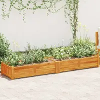 vidaXL "Rabatt" Garten-Hochbeet/Pflanzgefäß/Pflanzkübel - Akazienholz 200x50x25 cm - Beete CC19834