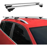 Omtec Dachträger Grundtäger für MG 5 EV 2017-2025 75kg Aluminium Silber 2 tlg