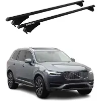 Menabo Dachgepäckträger, Querstange, für Volvo V90, Baujahr 2016-2024, Farbe: Schwarz