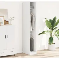 vidaXL "im Sonderangebot"Kleiderschrank - Schwebetürenschrank - praktischem Design - Weiß 30x50x200 cm Holzwerkstoff DEMöbel 9630174