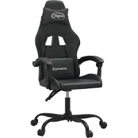 Syfax Gaming-Stuhl Schwarz Kunstleder