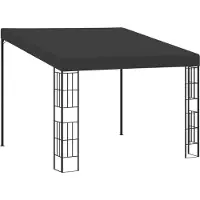 Syfax Wand-Pavillon 3x3 m Anthrazit Stoff