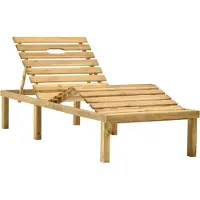 vidaXL Möbel Sonnenliege HOMMIE - Gartenliege - Gartenmöbel - Kiefernholz Imprägniert - 200x70x(31,5-77) cm Top8779463