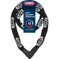 ABUS Kettenschloss CityChain 1010 – Sicherheitslevel 12, 170 cm, Schwarz
