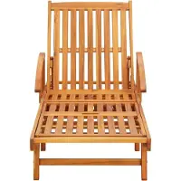 vidaXL "Sonnenliege HOMMIE - Gartenliege - Gartenmöbel - mit Auflage Akazie Massivholz - 200x67x30/51/62/77/85 cm NeuMöbel 7201698