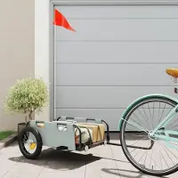 Prolenta Maison Exclusive - Fahrradanhänger Grau Oxford-Gewebe und Eisen