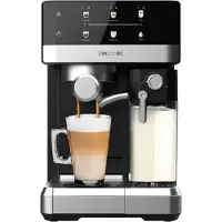 Cecotec halbautomatische Espressomaschine Touch mit Milchbehälter Power Espresso 20 Touch & Cream. 1350W, Thermoblock-System