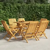 vidaXL "im Angebot" Gartenstühle 6 Stk. - bis 150 kg - Klappbar 61x67x90 cm Massivholz Teak - Stapelsessel CC7560