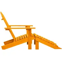 vidaXL "SALE 2026"Gartenstühle - Orange Adirondack-Gartenstuhl mit Fußteil Massivholz Tanne Orange Stabli Möbel5180798