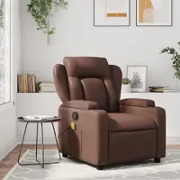 Prolenta Maison Exclusive - Massagesessel Braun Kunstleder