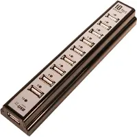 Logilink UA0096, USB 2.0, USB 2.0 Type-A, 480 Mbit/s, Schwarz, ROHS, CE, FCC, USB